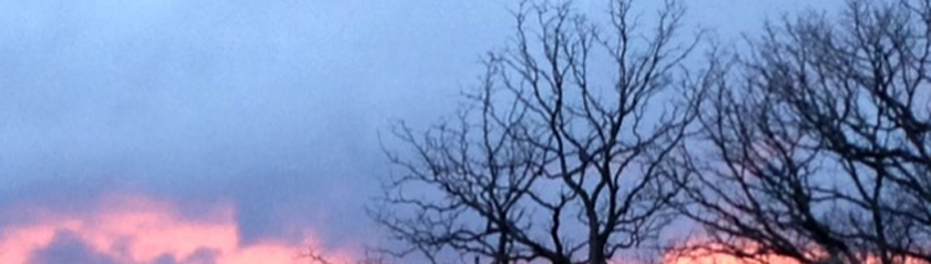 dark clouds at sunrise