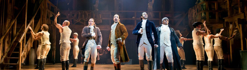 Hamilton on Broadway - photo from New York Times post