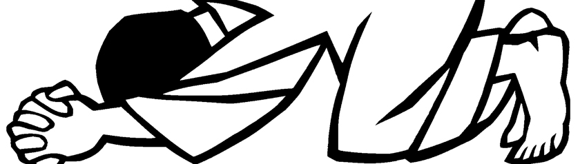 figure kneeling in prayer with Holy Spirit hovering above